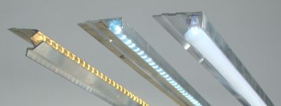 Alu Profile mit Lichtleiste
