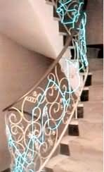 Beispiel eines dekorierten Treppengeländers - interior stairway decoration